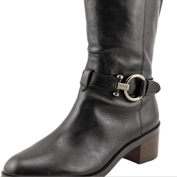 Coach leather boots 👢 - Picture 2 of 9